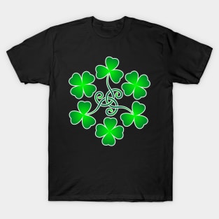 Shamrock pattern. T-Shirt